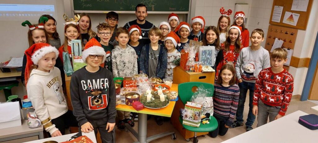 Weihnachtsstunde in der 1a
